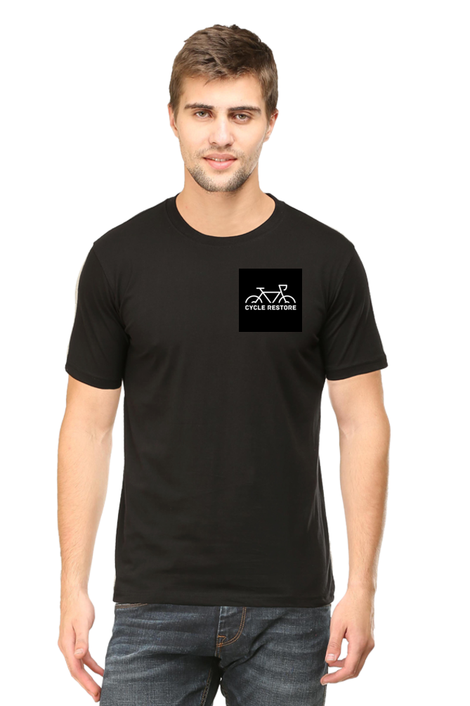 Classic Round Neck Half Sleeve Black T-Shirt for Men and Women